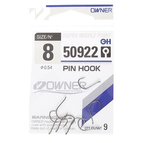 Крючок OWNER PIN HOOK 50922 №8. 9 штук - купить с доставкой по выгодным ...