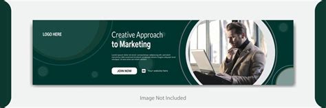 Premium Vector | Creative green gradient LinkedIn cover Design