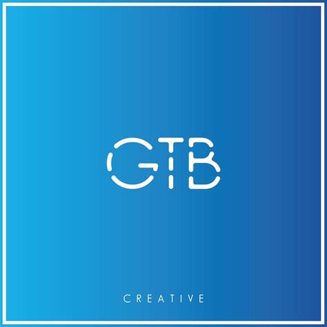 Premium Vector Gtb Premium Vector Latter Logo Design Creative Logo