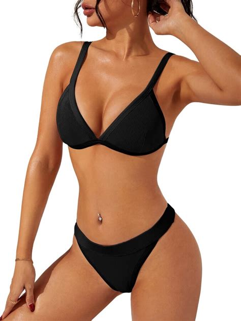 Swimall Women S Triangle Bikini Set Sexy Brazilian Two Piece Swimsuit Cute Bathing Suit ShopStyle