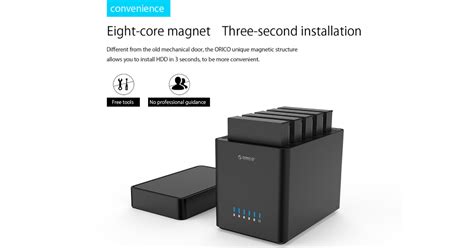 ORICO DS500C3 5-BAY 3.5" SATA TYPE C HDD ENCLOSURE | Berdaya