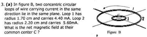 Solved A In Figure B Two Concentric Circular Loops Of Wire Carrying