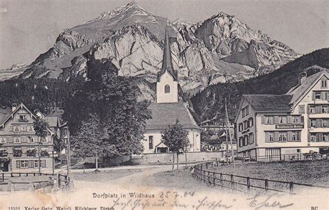 Wildhaus Sg Dorfplatz Mit Gasthaus Zur Sonne Um Kaufen Auf Ricardo