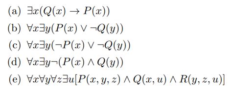 Solved A ∃x Q X →p X B ∀x∃y P X ∨¬q Y C