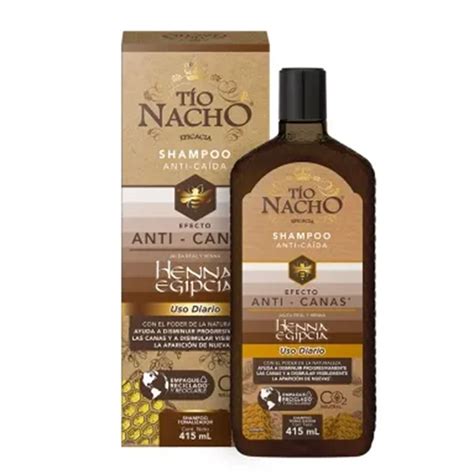 Shampoo Tonalizador Tio Nacho Henna Egipcia Anti Canas X 415 Ml Casa