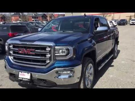 2018 GMC Sierra 1500 4WD Crew Cab SLT Z71 Suspension Sunroof Blue