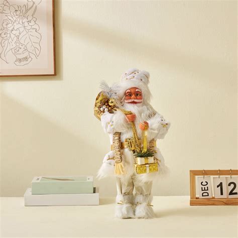 Santa Claus Figurines 18inch Christmas Standing Santa Claus Plush Doll