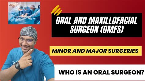 Dr Rudra Mohan Who Is An Oral And Maxillofacial Surgeon Omfs And