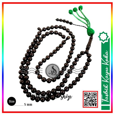 Koka Prayer Beads Tasbih Kayu Koka Koka Wood Grade A Biji Mm