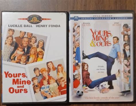 Yours Mine And Ours Double Feature Dvd Lot New And Remake 1968 2005 27616859167 Ebay