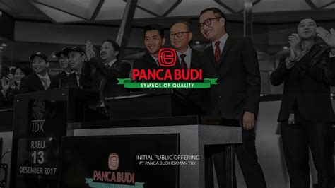 pt panca budi idaman tbk initial public offering youtube
