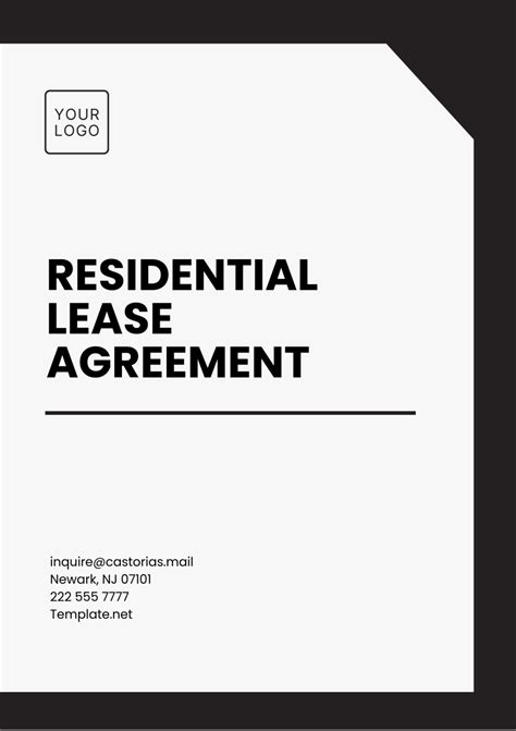 Free Residential Lease Agreement Template To Edit Online