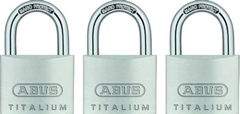 ABUS 64TI 40 Titalium Aluminum Alloy Padlock Keyed Alike With Nano