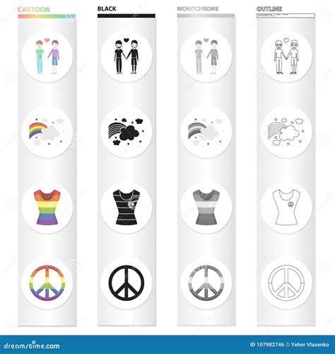 A Pair Of Gays A Rainbow A T Shirt A Sex Minority A Rainbow Sign Of Freedom The Sexual