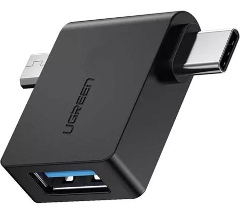 Adaptador Otg 2 En 1 Micro Usb Tipo C A Usb 30 5gbps Ugreen Envío Gratis