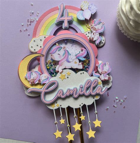 unicorn cake topper