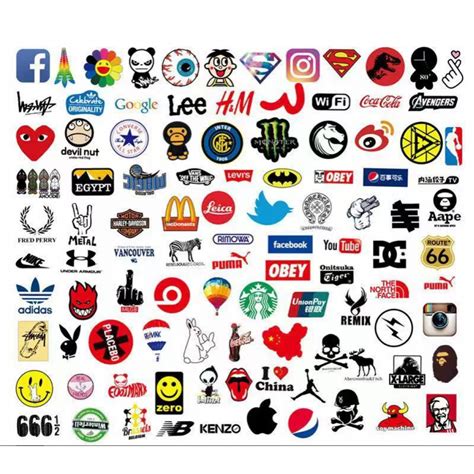 mini brands logo stickers   pcs