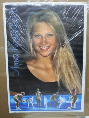 Vintage Anna Kournikova Original Man Cave Hot Girl 2000 Poster Tennis