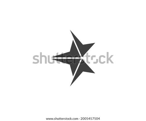 Black Star Logo Design Template Stock Vector Royalty Free 2005457504