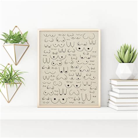 Titty City Feminist Print Boob Art Mother S Day Gift Etsy