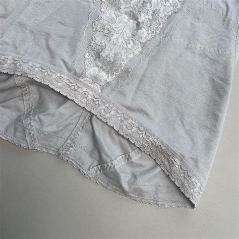 Nude Shape Wear Lace Body Hugging Shaping Corset Top Depop