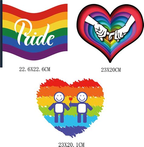 Calcoman As Para Planchar Grandes Para Planchar De Vinilo Para El D A Del Orgullo Gay Parches