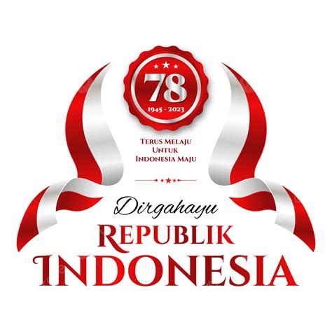 Simbol Peringatan Kemerdekaan Indonesia Ke 78 Tahun 2023 Vektor Logo