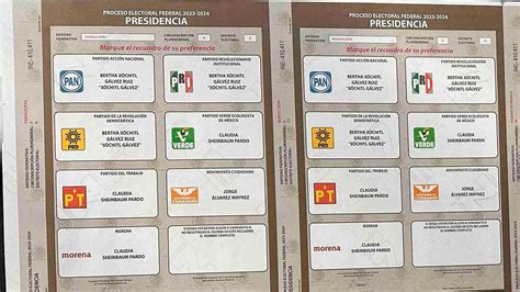 Cómo son las boletas electorales 2024 UnoTV