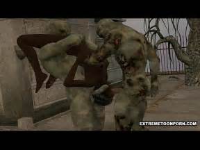 Nena de ébano d doble se asoció al aire libre por algunos zombies XVIDEOS