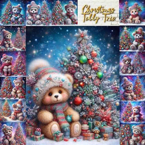 Christmas Tree Teddy Bear - CUP1257881_77133 | Craftsuprint