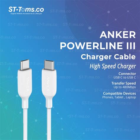 Jual Anker Powerline Iii Usb C To Usb C Cable Fast Charging Ft A