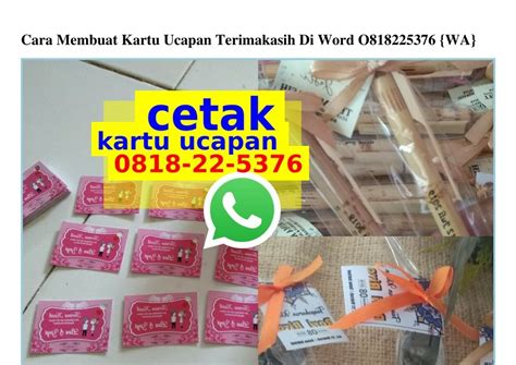 cara membuat kartu ujian di word 9