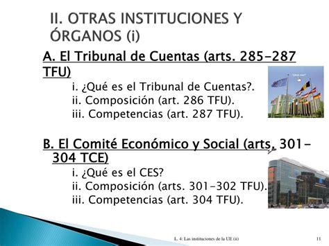 Ppt Lecci N Las Instituciones De La Ue Ii Powerpoint