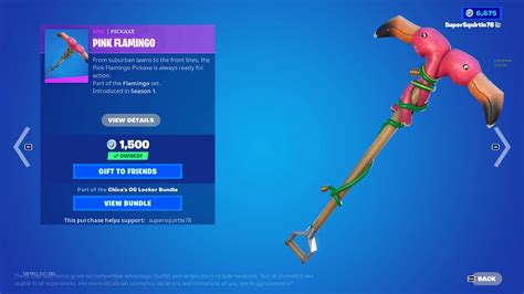 PINK FLAMINGO OG PICKAXE RETURNS OG FORTNITE YouTube