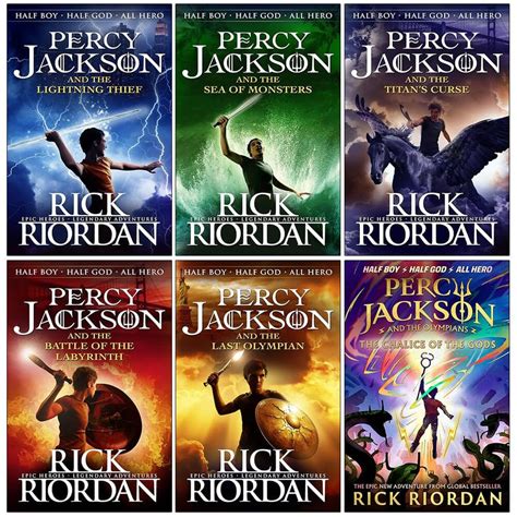 percy jackson  rick riordan  books collection set ages   pap