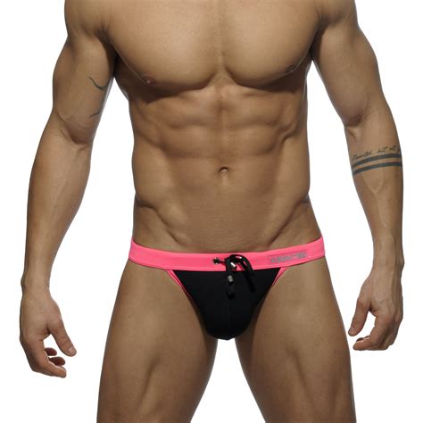 Bikini Sexy Taille Basse Noir Slips De Bain Pour Homme De La Mar