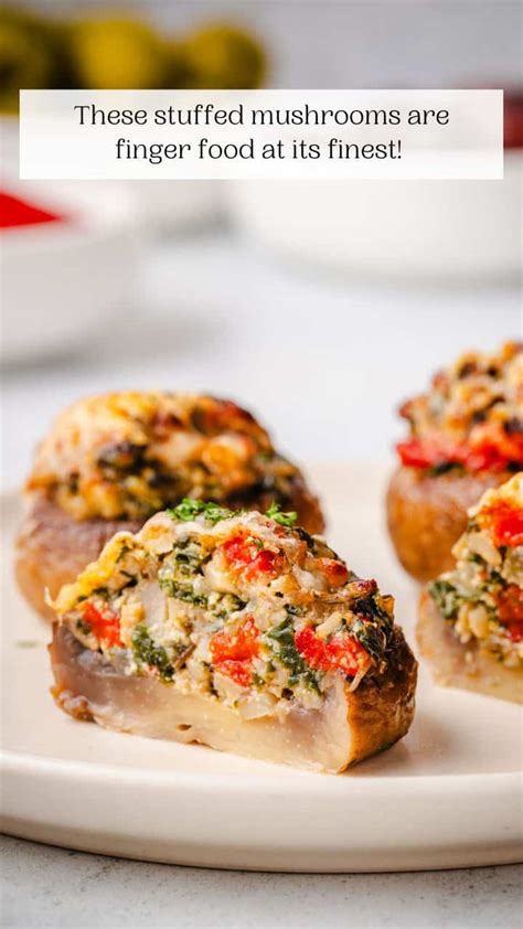 Stuffed Mushrooms - The Mediterranean Dish