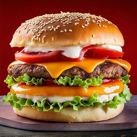 Download Ai Generated Hamburger Burger Royalty Free Stock