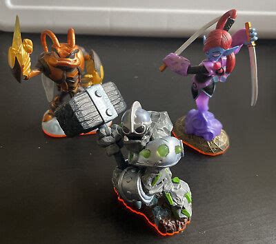 Lot Of Skylanders Giants Figures Crusher Swarm Ninjini Ebay