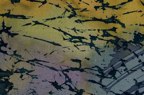 Abstraction Hot Batik Background Texture Handmade On Silk Stock Illustration Illustration