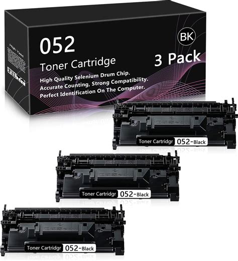 3 Pack Black Cartridge 052 Series Toner Cartridge