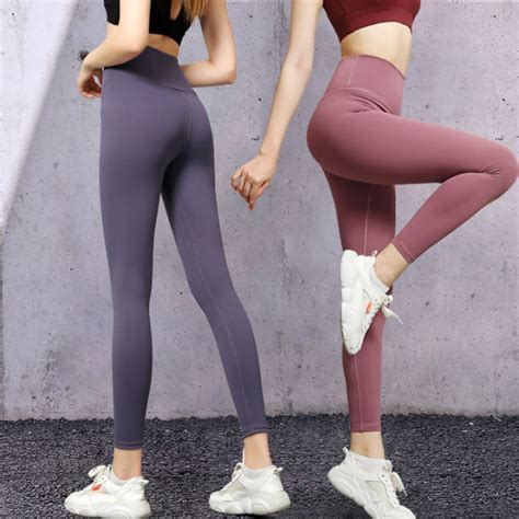 Hot Peach Hip Sports Tight Suit Shaping Slim Fit Elastic High Waist Hip Lifting Fitness Pants