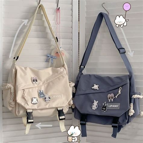 Cute Bag Kawaii School Backpack Japanese Messenger Bag - Etsy | Stylish ...
