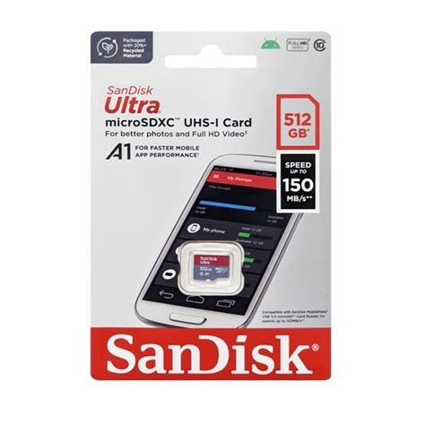 Sandisk Ultra Microsdカード Microsdxc 512gb クラス10 Uhs I 140mbs Sdsquac