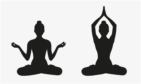 Meditation Pose Silhouette