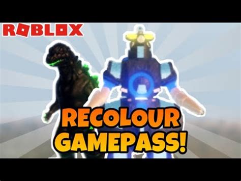 I Bought The Recolor Gamepass In Roblox Kaiju Universe Youtube