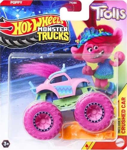 Carrinho Hot Wheels Monster Trucks Trolls Poppy Jdp Frete Gr Tis