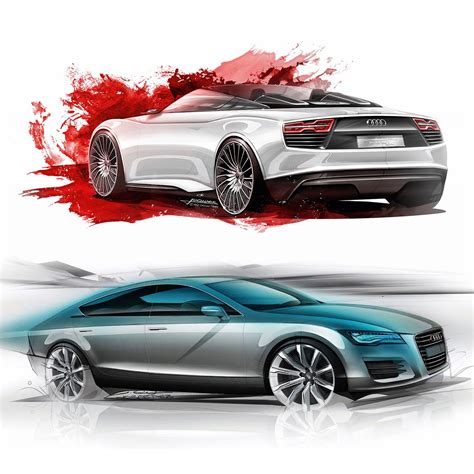 Tasty Sketch Audi R8 Audi Illustrazione