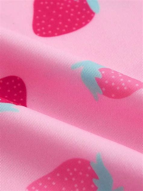 Kawaii Strawberry Print Lingerie Set Shein Usa