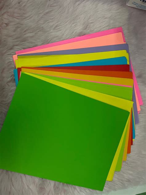 Colored short bond paper, Hobbies & Toys, Stationary & Craft ...